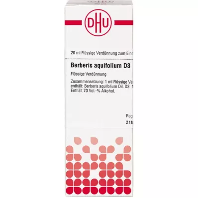 BERBERIS AQUIFOLIUM D3 fortynning, 20 ml