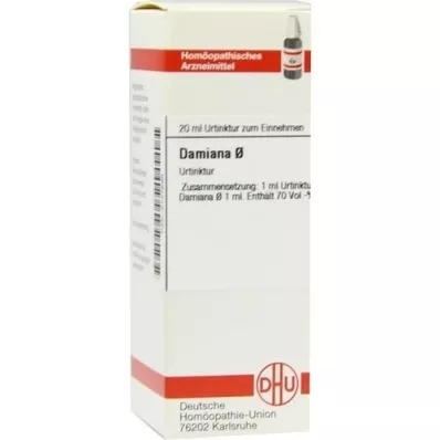DAMIANA Mortinktur D 1, 20 ml DAMIANA Mortinktur D 1, 20 ml
