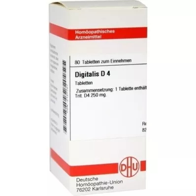 DIGITALIS D 4 tabletter, 80 stk