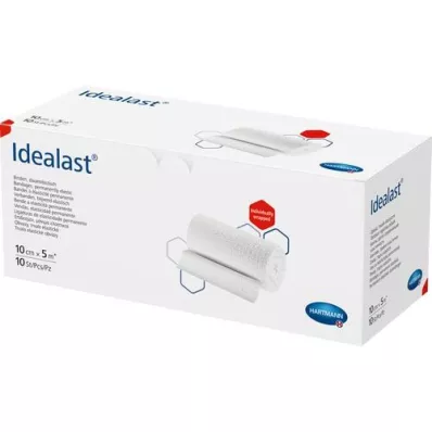 IDEALAST Bandasje 10 cmx5 m hvit, 1 stk