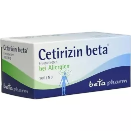 CETIRIZIN beta filmdrasjerte tabletter, 100 stk