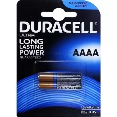 DURACELL Ultra M3 AAAA 1,5 volt, 2 stk DURACELL Ultra M3 AAAA 1,5 volt, 2 stk