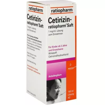 CETIRIZIN-ratiopharm juice, 150 ml CETIRIZIN-ratiopharm juice, 150 ml