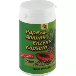 PAPAYA ANANAS Enzymkapsler, 60 stk