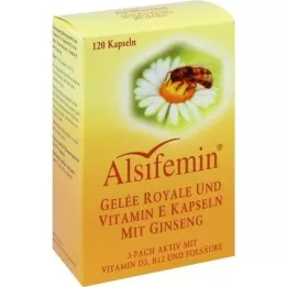 ALSIFEMIN Royal Jelly+Vit.E med Ginseng-kapsler, 120 stk