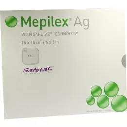 MEPILEX Ag skumbandasje 15x15 cm steril, 5 stk