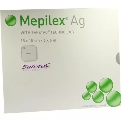 MEPILEX Ag skumbandasje 15x15 cm steril, 5 stk