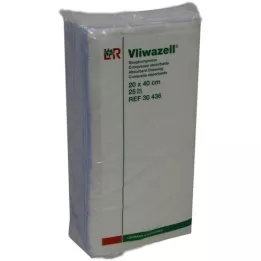 VLIWAZELL Sugekompresser usterile 20x40 cm, 25 stk