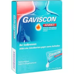 GAVISCON Advance Peppermint Suspension, 12X10 ml