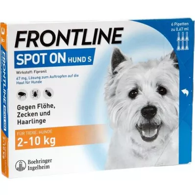 FRONTLINE Flekk på H 10 veterinær.Løsning, 6 stk FRONTLINE Flekk på H 10 veterinær.Løsning, 6 stk