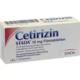CETIRIZIN STADA 10 mg filmdrasjerte tabletter, 7 stk