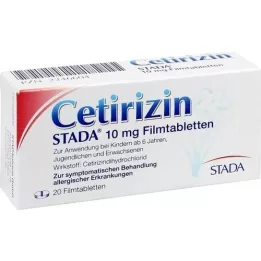 CETIRIZIN STADA 10 mg filmdrasjerte tabletter, 20 stk