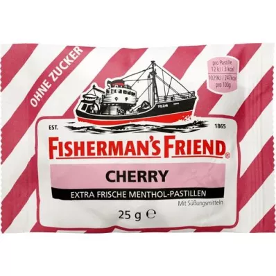 FISHERMANS FRIEND Kirsebær uten sukkerpastiller, 25 g FISHERMANS FRIEND Kirsebær uten sukkerpastiller, 25 g