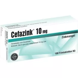 CEFAZINK 10 mg filmdrasjerte tabletter, 100 stk
