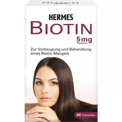 BIOTIN HERMES 5 mg tabletter, 90 stk BIOTIN HERMES 5 mg tabletter, 90 stk