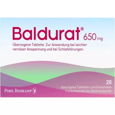 BALDURAT Filmdrasjerte tabletter, 20 stk