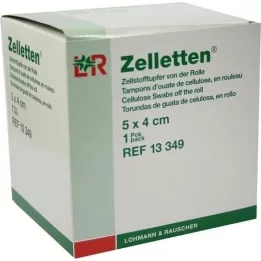 ZELLETTEN Vaskepinne 4x5 cm usteril rull, 300 stk