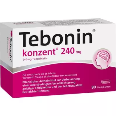 TEBONIN konsentrat 240 mg filmdrasjerte tabletter, 80 stk