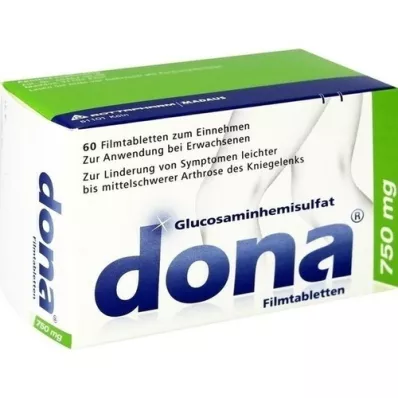 DONA 750 mg filmdrasjerte tabletter, 60 stk DONA 750 mg filmdrasjerte tabletter, 60 stk