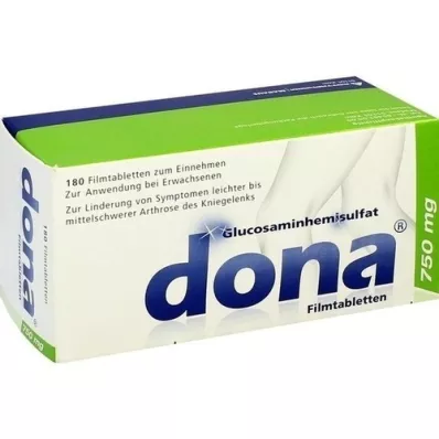 DONA 750 mg filmdrasjerte tabletter, 180 stk