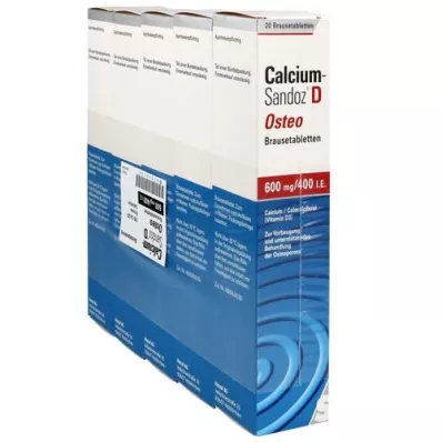 CALCIUM SANDOZ D Osteo brusetabletter, 100 stk CALCIUM SANDOZ D Osteo brusetabletter, 100 stk