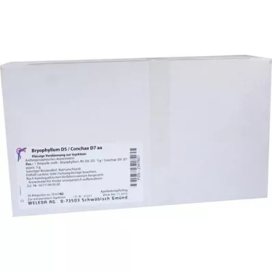 BRYOPHYLLUM D 5/Conchae D 7 ampuller, 50X10 ml BRYOPHYLLUM D 5/Conchae D 7 ampuller, 50X10 ml