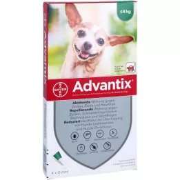 ADVANTIX Spot-on Lsg.z.Auftr.a.d.H.f. Hund opptil 4 kg, 4 stk