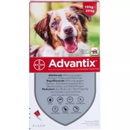 ADVANTIX Spot-on Lsg.z.Auftr.a.d.H.f. Hund 10-25 kg, 4 stk