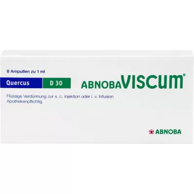 ABNOBAVISCUM Quercus D 30 ampuller, 8 stk