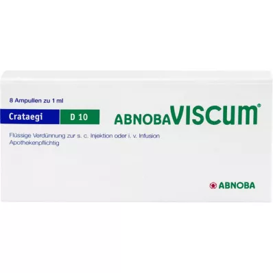 ABNOBAVISCUM Crataegi D 10 ampuller, 8 stk