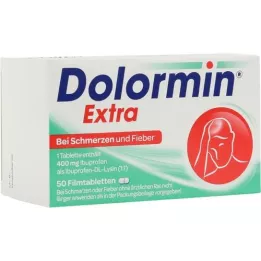 DOLORMIN ekstra filmdrasjerte tabletter, 50 stk