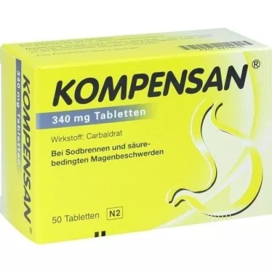 KOMPENSAN Tabletter 340 mg, 50 stk