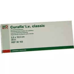 CURAFIX i.v.klassiske plaster 2,5x12,5 cm, 20 stk