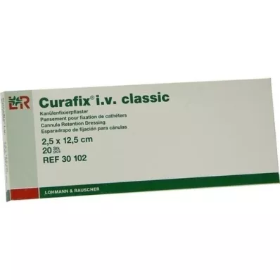CURAFIX i.v.klassiske plaster 2,5x12,5 cm, 20 stk CURAFIX i.v.klassiske plaster 2,5x12,5 cm, 20 stk