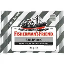 FISHERMANS FRIEND Salmiakk uten sukkerpastiller, 25 g