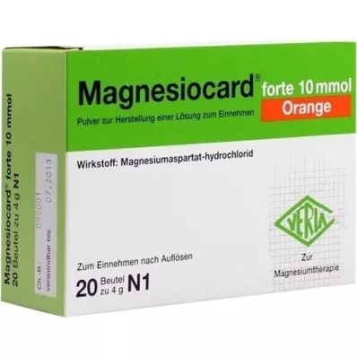 MAGNESIOCARD forte 10 mmol Orange Plv.z.H.e.L.z.E., 20 stk MAGNESIOCARD forte 10 mmol Orange Plv.z.H.e.L.z.E., 20 stk