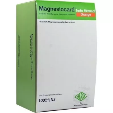 MAGNESIOCARD forte 10 mmol Orange Plv.z.H.e.L.z.E., 100 stk