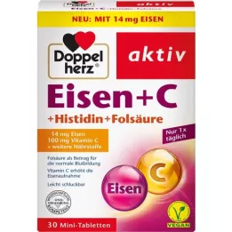 DOPPELHERZ Jern+Vit.C+L-Histidin tabletter, 30 stk