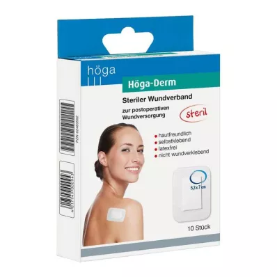 HÖGA-DERM Sterilt plaster 53x70 mm, 10 stk