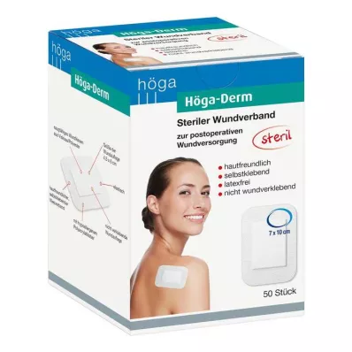 HÖGA-DERM Sterilt plaster 70x100 mm, 50 stk