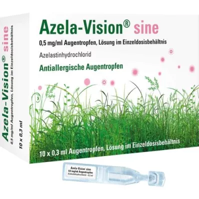 AZELA-Syns sinus 0,5 mg/ml øyedråper, enkeltdose, 10X0,3 ml