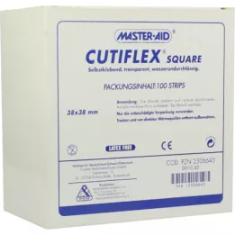 CUTIFLEX Folielapp firkantet 38x38 mm MasterAid, 100 stk