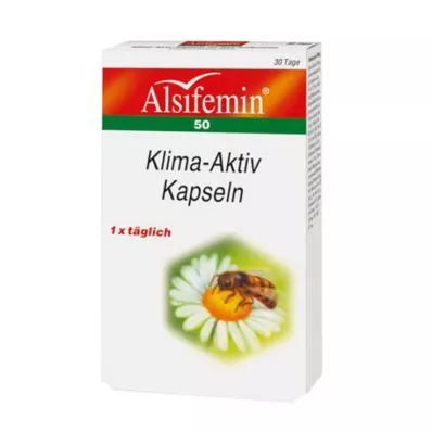 ALSIFEMIN 50 Klimaaktiv med soya 1x1 kapsler, 30 stk ALSIFEMIN 50 Klimaaktiv med soya 1x1 kapsler, 30 stk