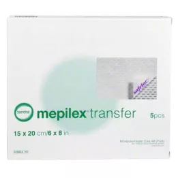 MEPILEX Overføringsskumbandasje 15x20 cm steril, 5 stk
