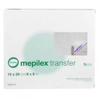 MEPILEX Overføringsskumbandasje 15x20 cm steril, 5 stk MEPILEX Overføringsskumbandasje 15x20 cm steril, 5 stk