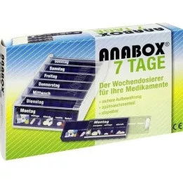 ANABOX 7 dagers ukentlig dosering blå, 1 stk