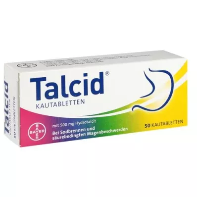 TALCID Tyggetabletter, 50 stk