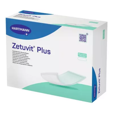 ZETUVIT Plus ekstra sterk absorberende kompress, steril 20x25 cm, 10 stk ZETUVIT Plus ekstra sterk absorberende kompress, steril 20x25 cm, 10 stk