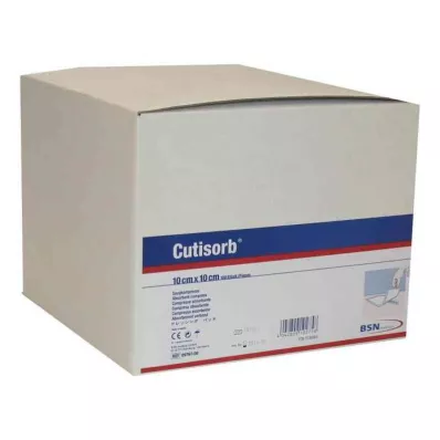 CUTISORB Absorberende kompresser, ikke-sterile, 10x10 cm, 100 stk