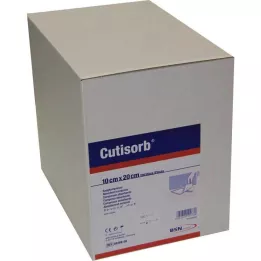 CUTISORB Absorberende kompresser, ikke-sterile, 10x20 cm, 100 stk